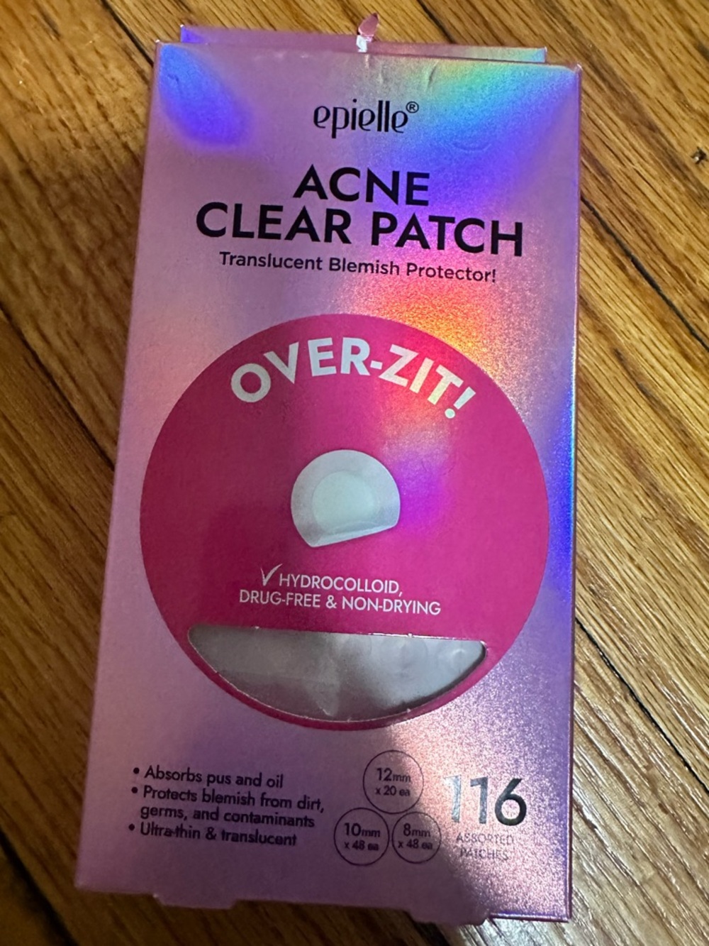 Over-Zit Acne 116 Patches Hydrocolloid Acne Pimple Clear Patch.